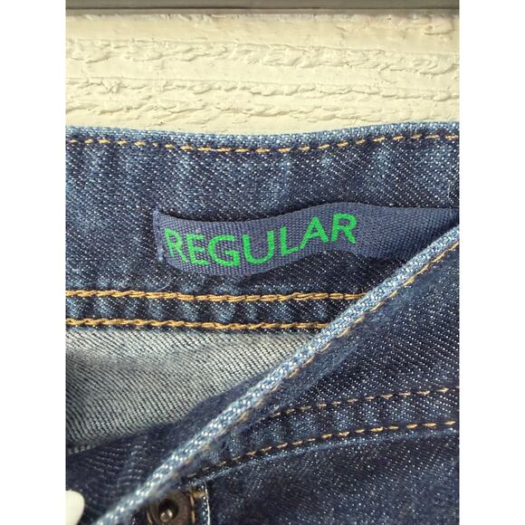 Benetton Dark Wash Skinny Jeans Size 25 Regular Rise Stretch Denim - Picture 4 of 9